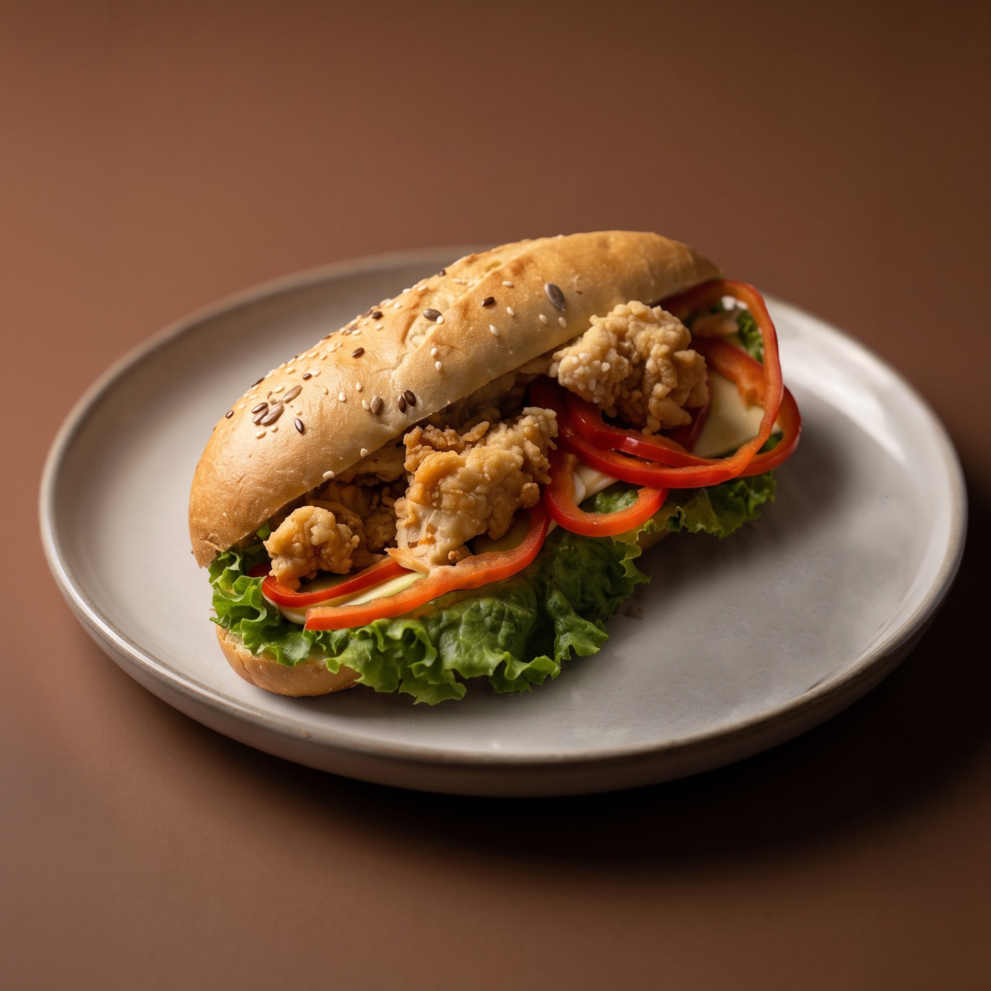 Sandwich cu pui Crispy